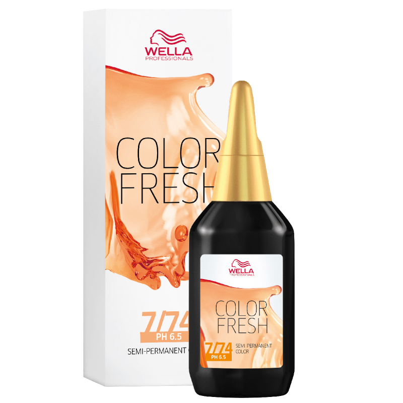 Wella Professionals Color Fresh 7/74 Medium Brown Gold Blonde (75 ml)