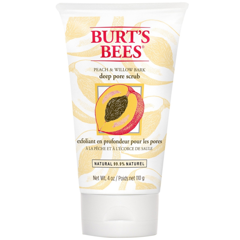 Burt’s Bees Peach & Willow Bark Deep Pore Scrub (110g)