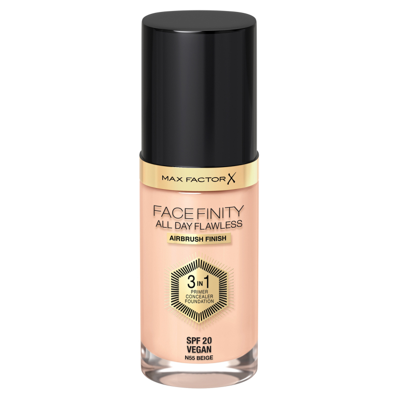 Max Factor Facefinity All Day Flawless 3 in 1 Foundation 55 Beige