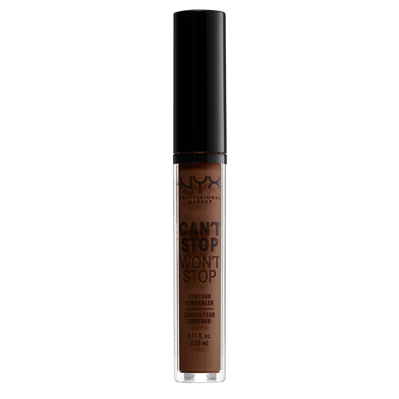 NYX Professional Makeup Cant Stop Wont Stop Concealer 22.7 Deep Walnut