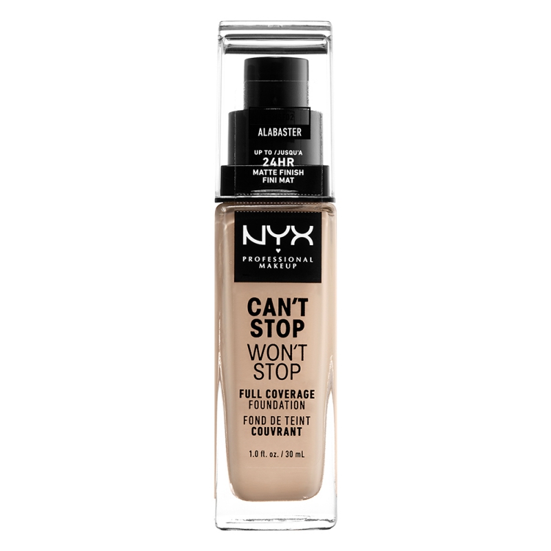 NYX Professional Makeup Cant Stop Wont Stop Foundation 02 Alabaster