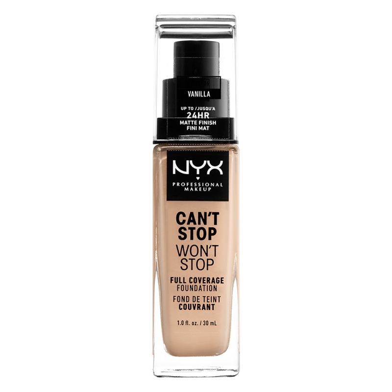 NYX Professional Makeup Cant Stop Wont Stop Foundation 06 Vanilla