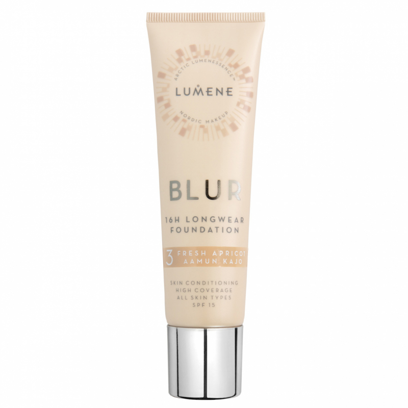 Lumene Blur 16H Longwear Foundation SPF 15 3 Fresh Apricot