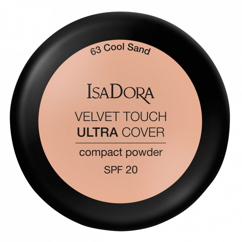 IsaDora Velvet Touch Ultra Cover Compact Power SPF 20 63 Cool Sand