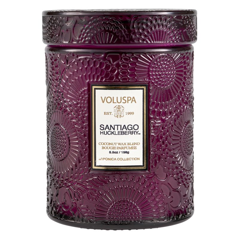 Voluspa Small Glass Jar Santiago Huckleberry 50h