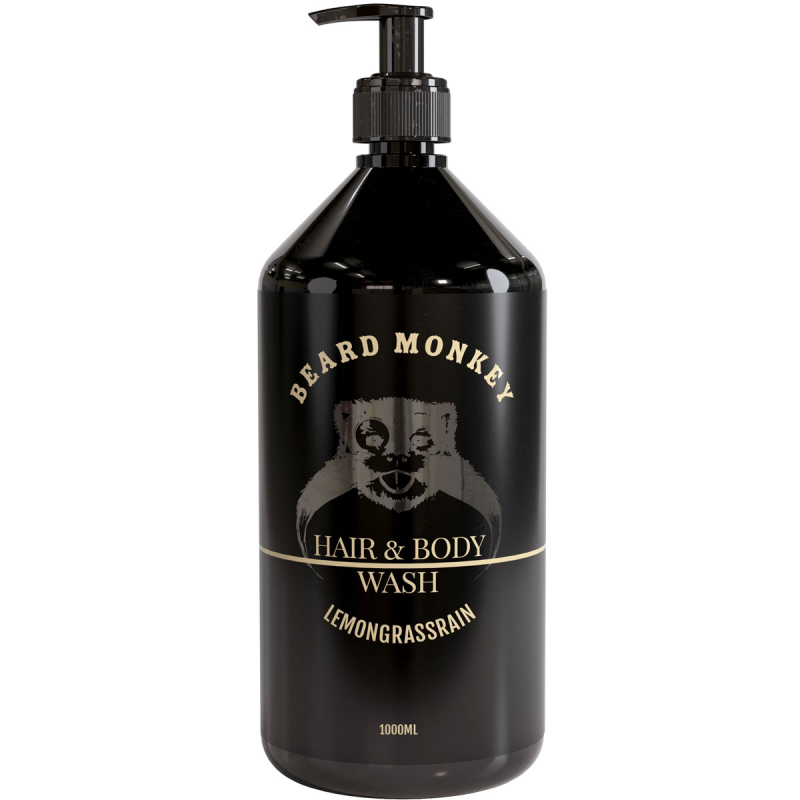 Beard Monkey Hair & Body Wash Lemongrass (1000ml)