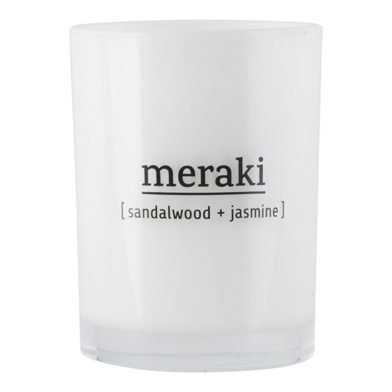 Meraki Scented Candle Sandalwood and Jasmine (35hrs)