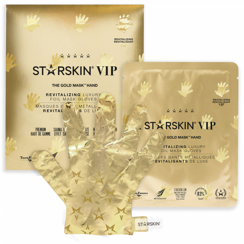 Starskin Vip The Gold Mask Hand Revitalizing Luxury Foil Mask Gloves