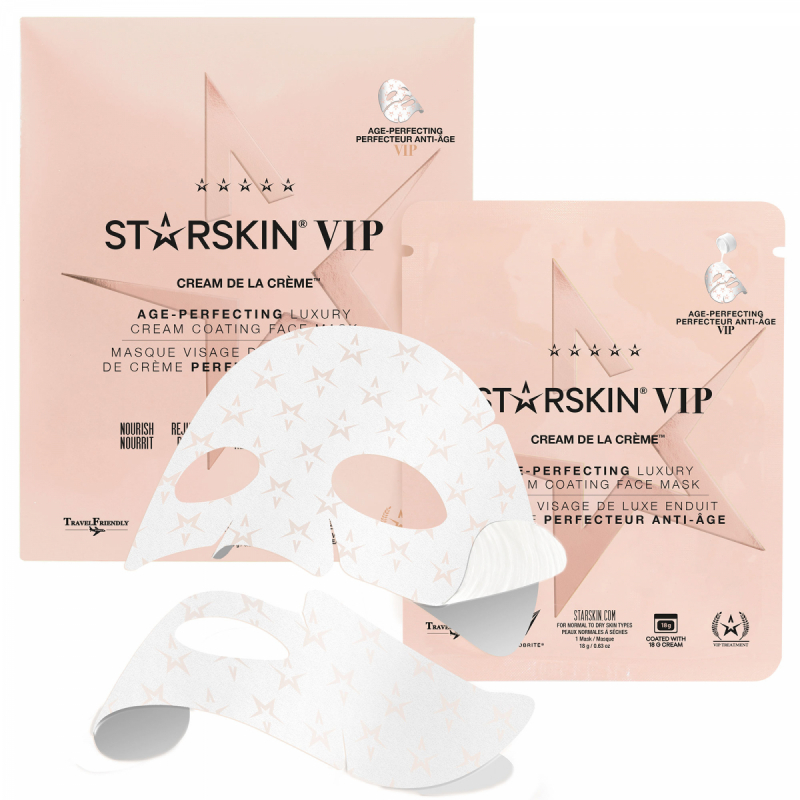 Starskin Vip Cream De La Crème Age-Perfecting  Luxury Cream Coated Sheet Face Mask