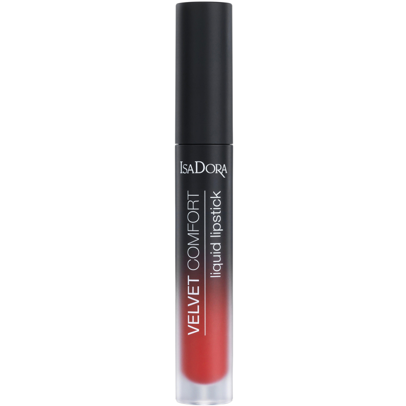 Isadora Velvet Comfort Liquid Lipstick Hot Coral