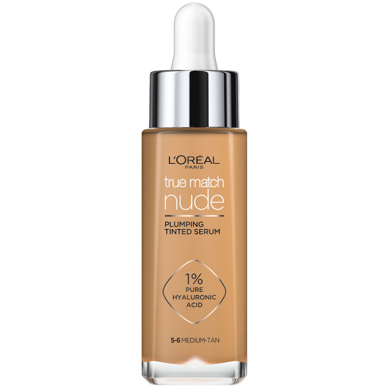 L’Oréal Paris True Match Nude Plumping Tinted Serum Medium-Tan 5-6 (30 ml)