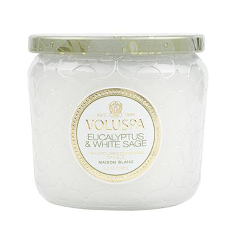 Voluspa Petite Jar Eucalyptus And White Sage 40h