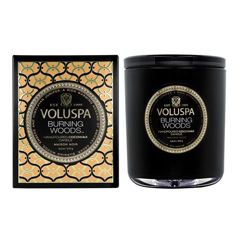 Voluspa Classic Boxed Candle Burning Woods 60h