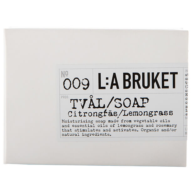 L:A Bruket 009 Fast Tvål Citrongräs (120g)