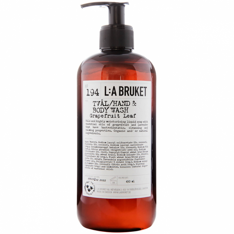 L:A Bruket 194 Flytande Tvål Grapefruit Leaf (450ml)