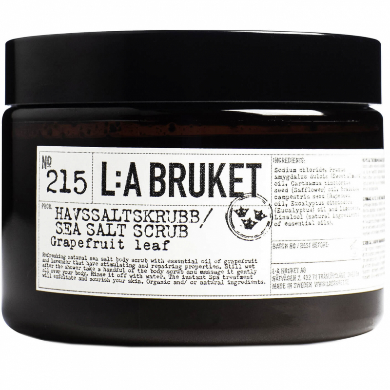 L:A Bruket 215 Havssaltskrubb Grapefruit Leaf (420g)