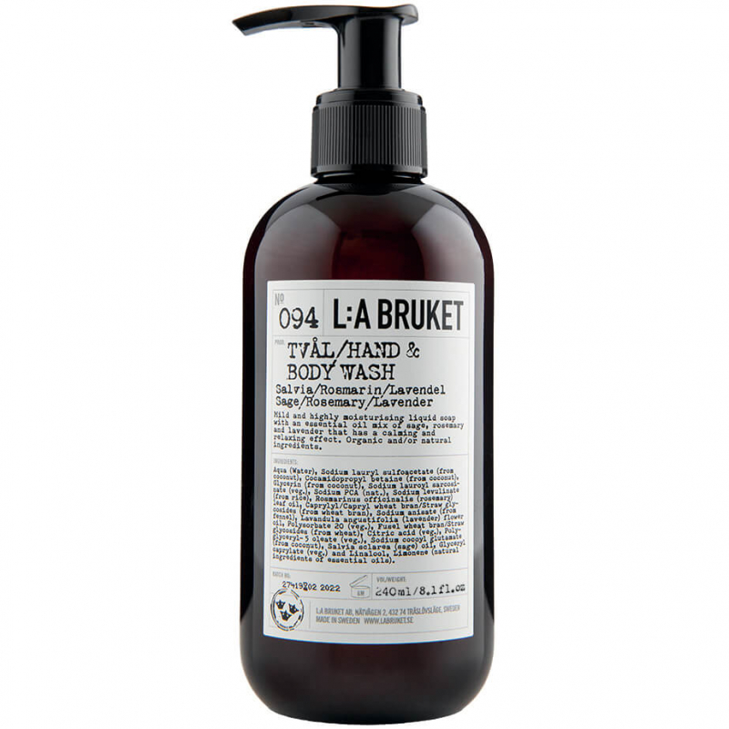 L:A Bruket 094 Flytande Tvål Salvia/Rosmarin/Lavendel (240ml)