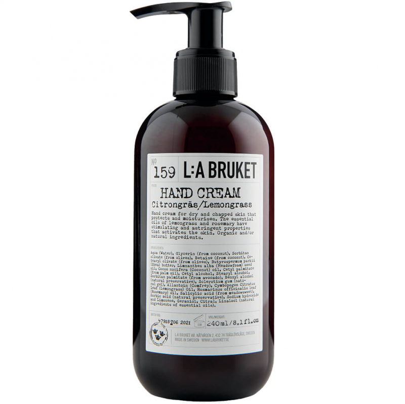 L:A Bruket 159 Handcrème Citrongräs (240ml)