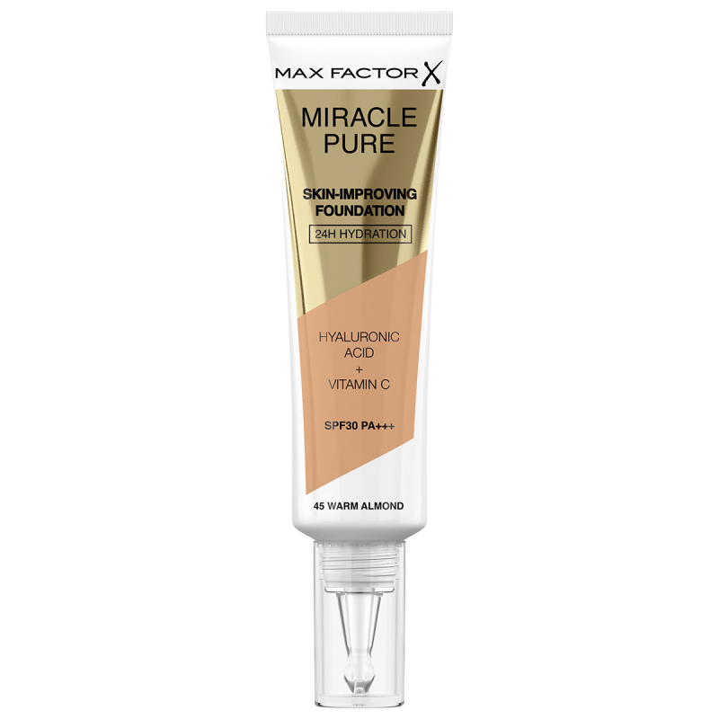 Max Factor Miracle Pure Foundation 45 warm almond