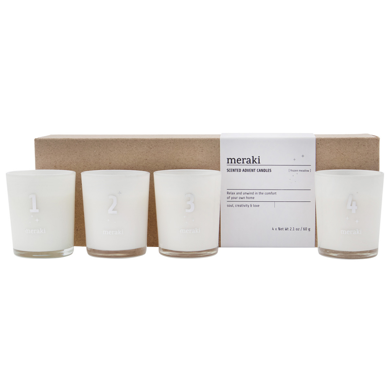 Meraki Scented Advent Candles Frozen Meadow (4 x 60 g)