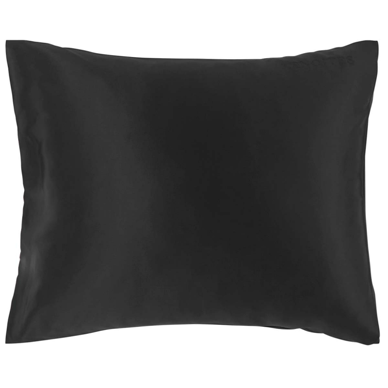 Lenoites Mulberry Silk Pillowcase 50×60 cm Black