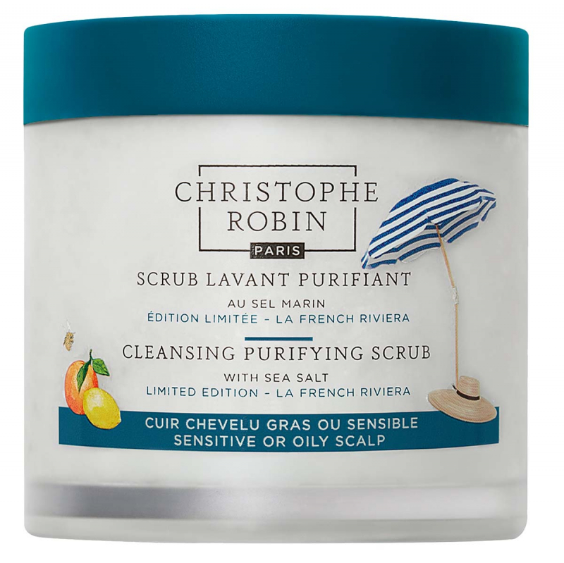 Christophe Robin Cleansing Purifying Scrub With Sea Salt Limited Edition – La French Riviera (250 ml)