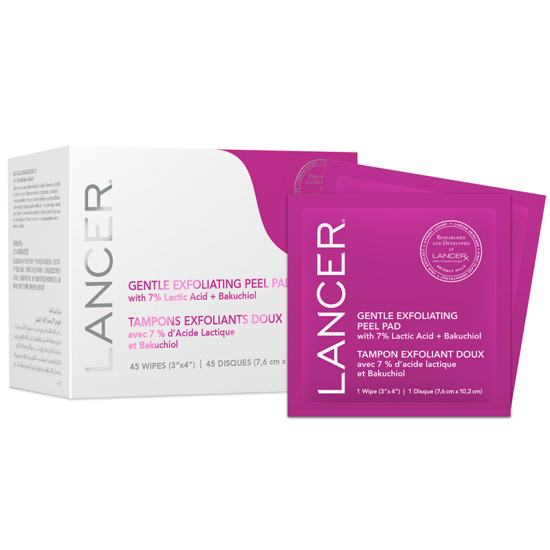 Lancer Gentle Exfoliating Peel Pads (45pcs)