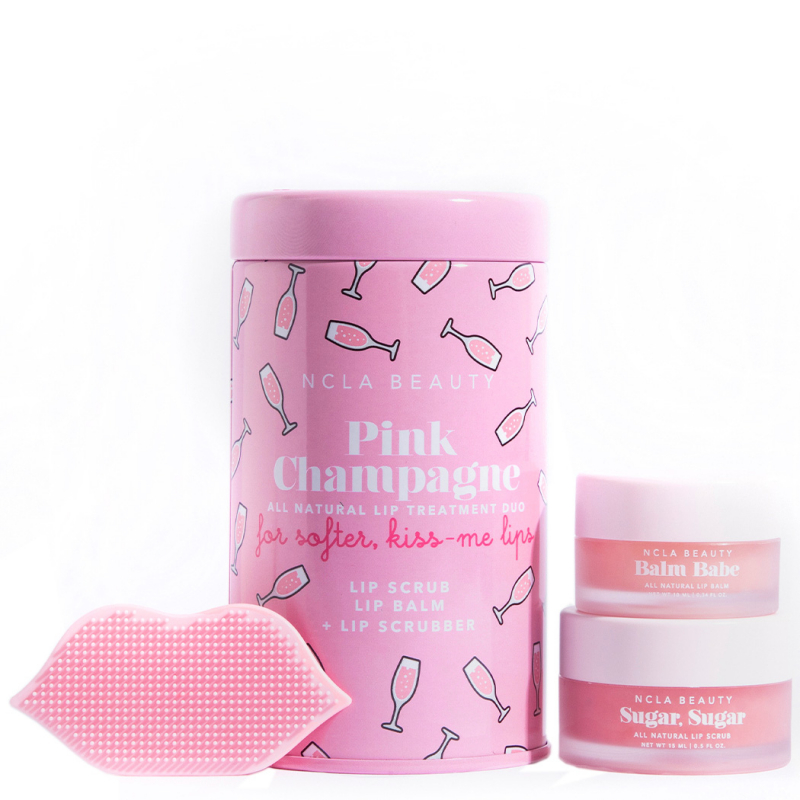 NCLA Beauty Pink Champagne Lip Care Value Set (10 + 15 ml)