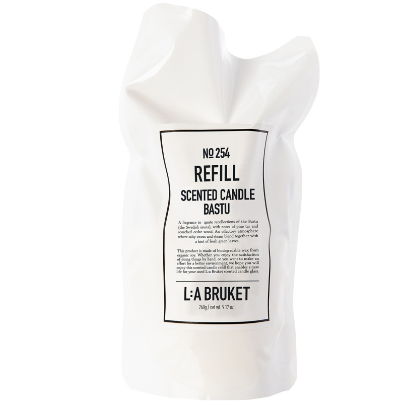 L:A Bruket 254 Refill Doftljus Bastu (260 g)