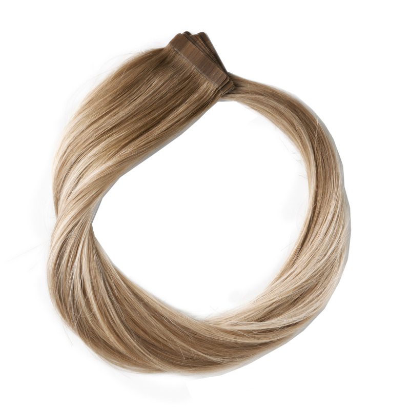 Rapunzel of Sweden Premium Tape Extensions – Classic 4 Dark Ashy Blonde Balayage B2.6/10.7 40