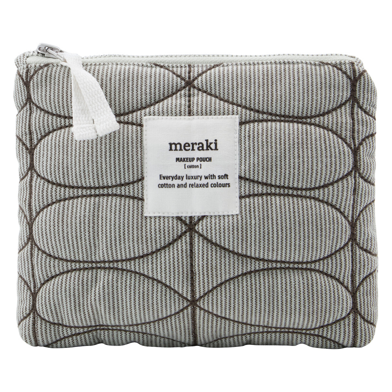 Meraki Makeup Bag Mentha Light Grey Army Green