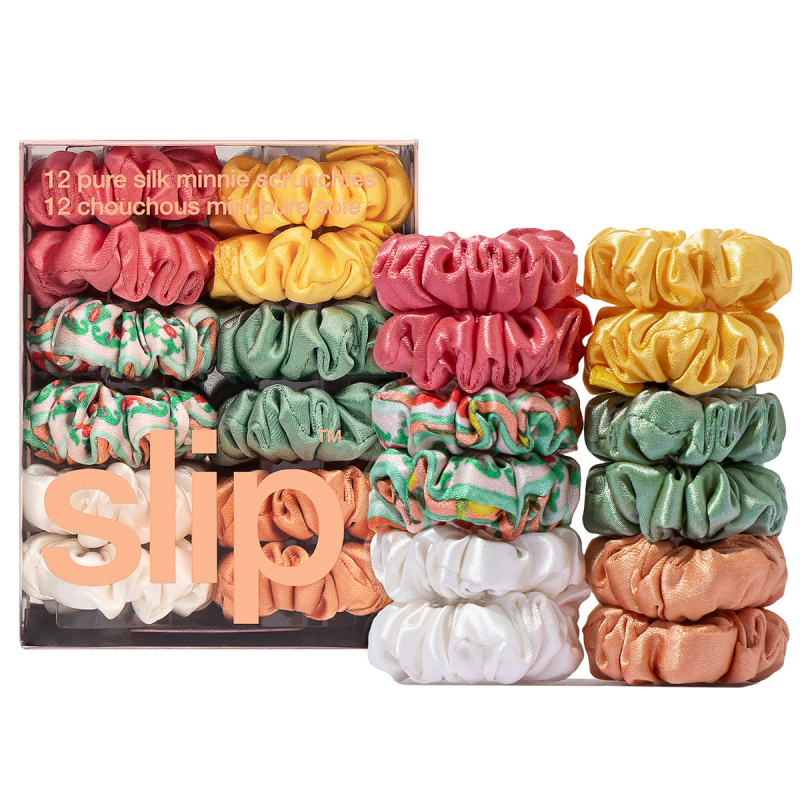 Slip Pure Silk Minnie Scrunchies Italian Summer