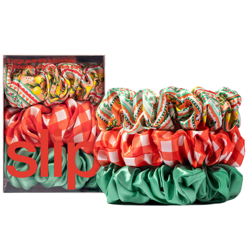 Slip Pure Silk Large Scrunchies Positano