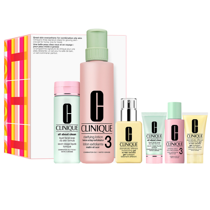 Clinique Great Skin Everywhere: For Combination Oily Skin (200 487 125 30 60 30 ml)