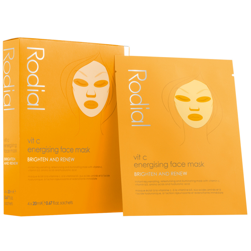 Rodial Vit C Energising Sheet Mask (4 pcs)