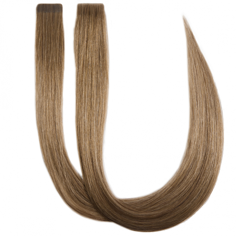 Rapunzel of Sweden Premium Tape Extensions – Seamless & Classic 3 (50 cm) Brownish Blonde Balayage B5.0/8.3