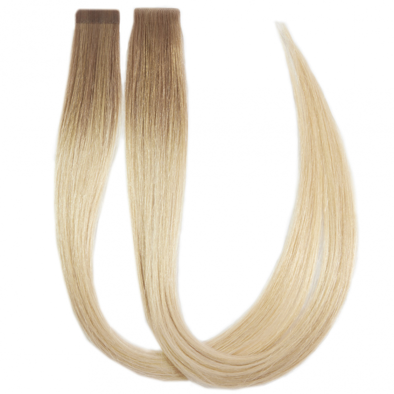 Rapunzel of Sweden Premium Tape Extensions – Seamless & Classic 3 (50 cm) Cool Platinum Blonde Balayage B7.3/10.10