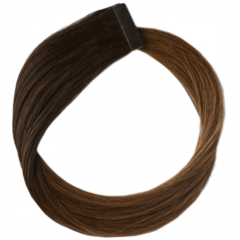 Rapunzel of Sweden Premium Tape Extensions – Classic 4 (40 cm) O2.3/5.0 Chocolate Brown Ombre