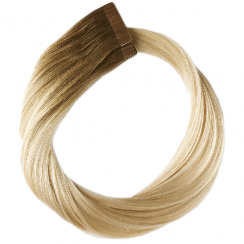 Rapunzel of Sweden Premium Tape Extensions – Classic 4 (50 cm) R5.1/10.8 Medium Ash Blonde Root