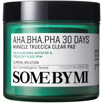 Some By Mi AHA-BHA-PHA 30 Days Miracle Truecica Clear Pad (70 pcs)